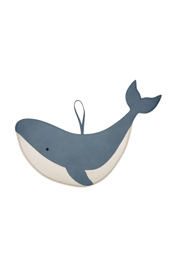 Donsje Gomi Medium Whale Ornament - Petrol Nubuck