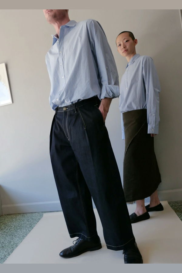 WRIGHT + DOYLE Single Pleat Jean