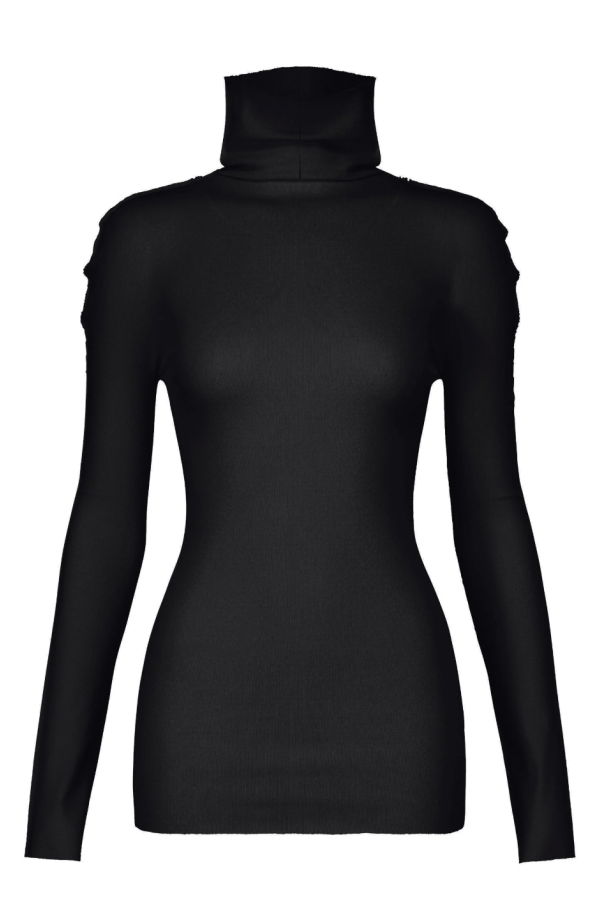 Issey Miyake Cotton Baguette BK-68 Long Sleeve Top