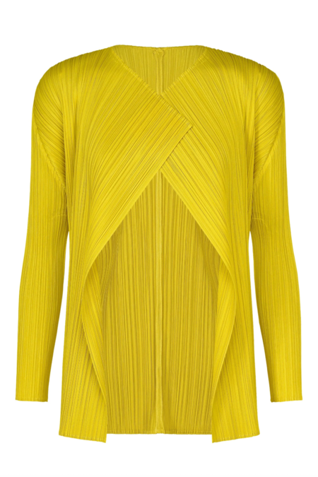 Pleats Please by Issey Miyake Monthly Colors: August Zip Cardigan