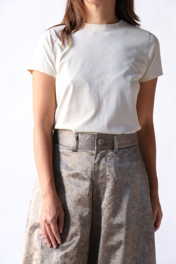 Lauren Manoogian Bias Baby Tee in Vintage Wash