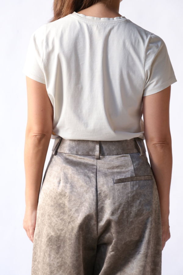 Lauren Manoogian Bias Baby Tee in Vintage Wash