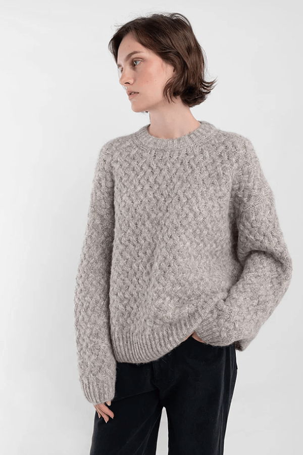 Micaela Greg Knit Weave P/O Sweater