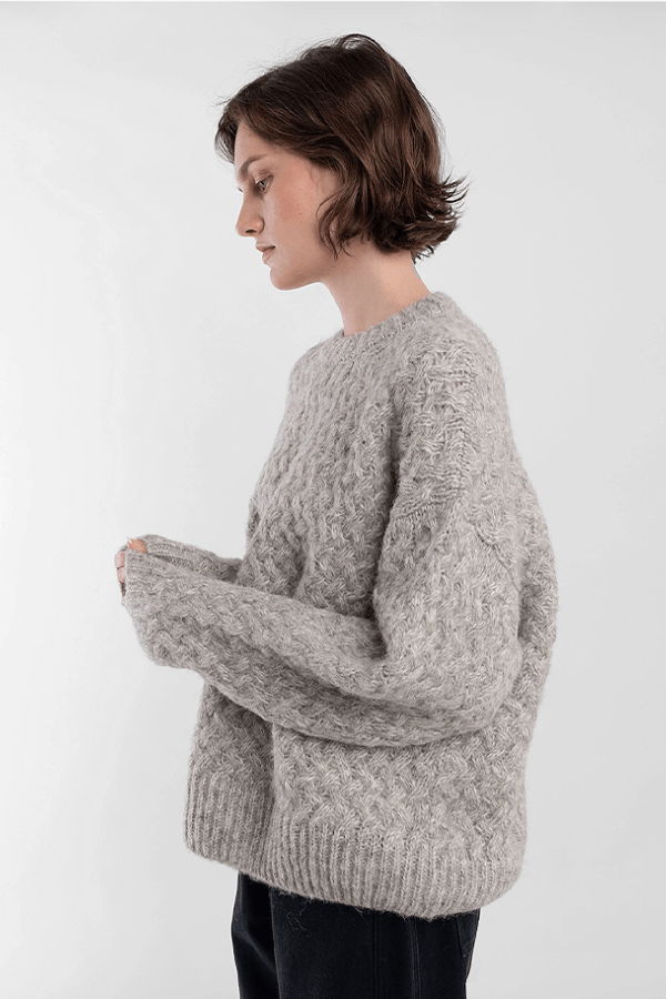Micaela Greg Knit Weave P/O Sweater