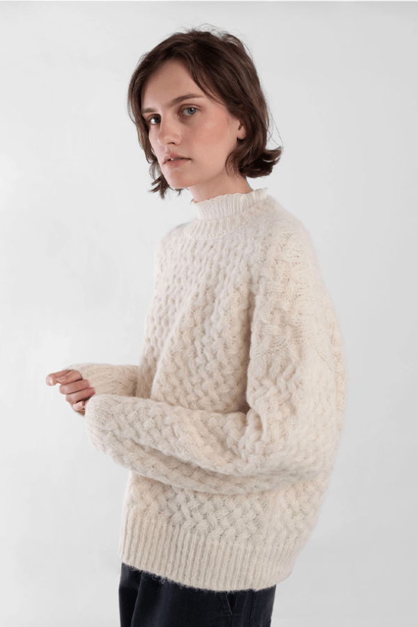 Micaela Greg Knit Weave Sweater