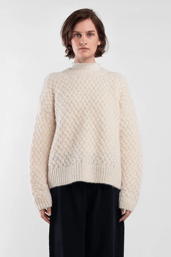 Micaela Greg Knit Weave Sweater
