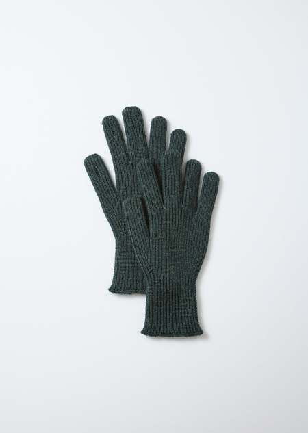 AURALEE Black Baby Cashmere Knit Long Gloves | Garmentory