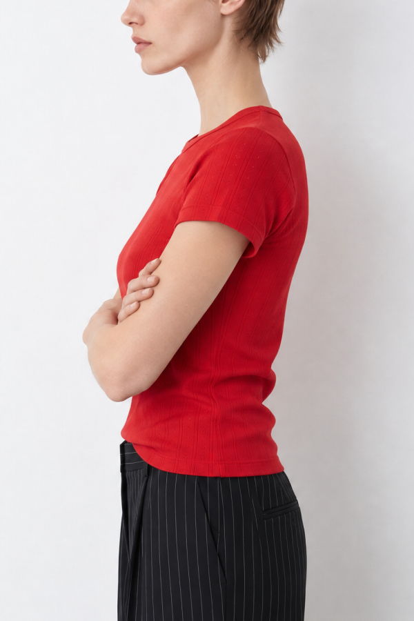 Le Bon Shoppe Pointelle Babe Tee