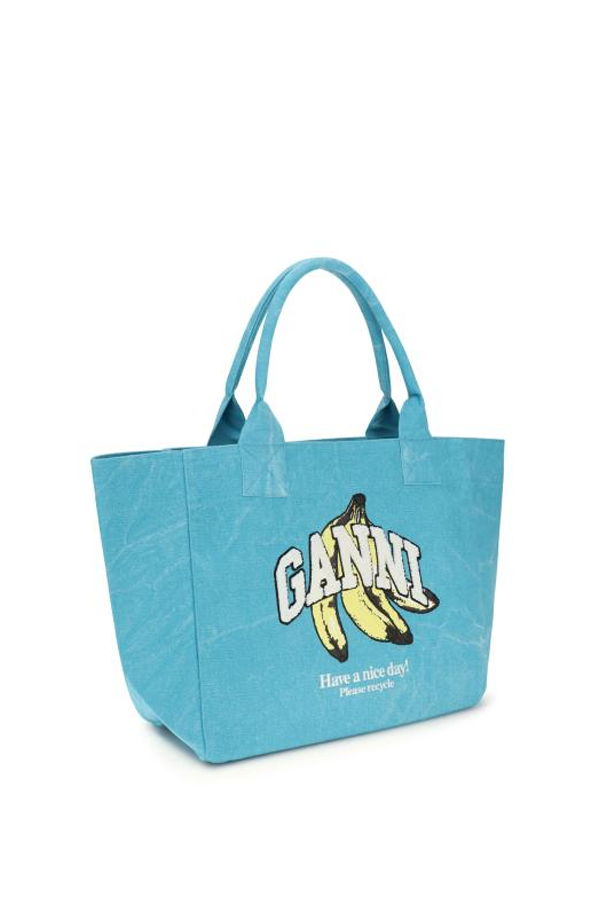Ganni Tote Bag - Blue Curacao