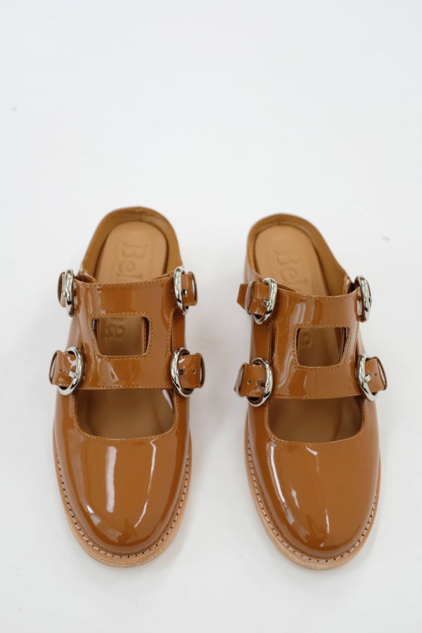 Beklina Quatro Buckle Mule - Caramel