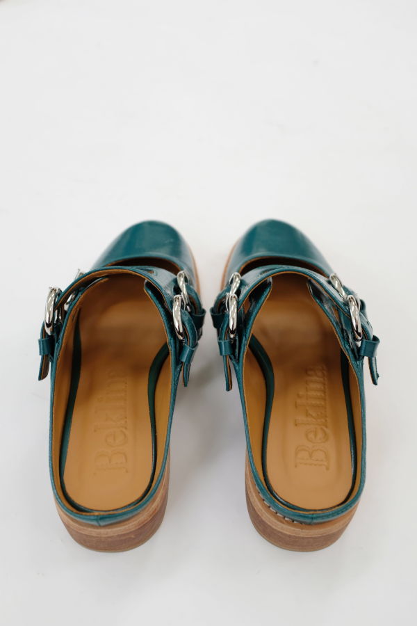 Beklina Quatro Buckle Mule - Cypress
