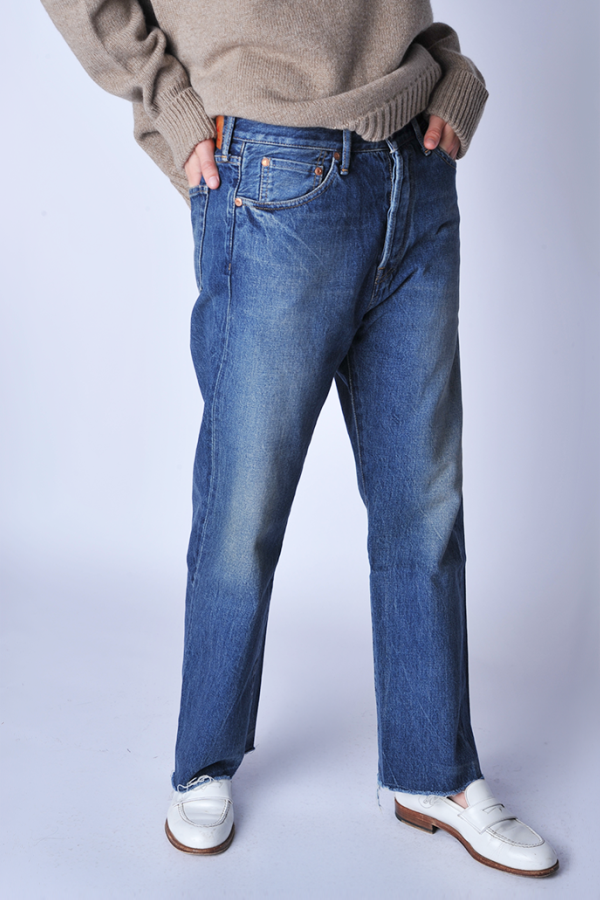 Chimala Dark Vintage Selvedge Used Ankle Cut Jeans