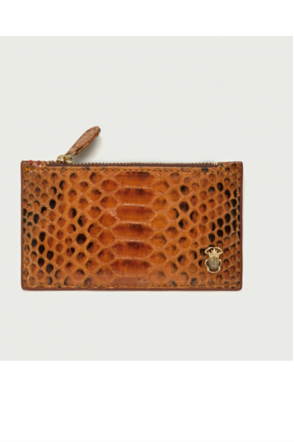 Claris Voirot Helena Card Holder - Cognac