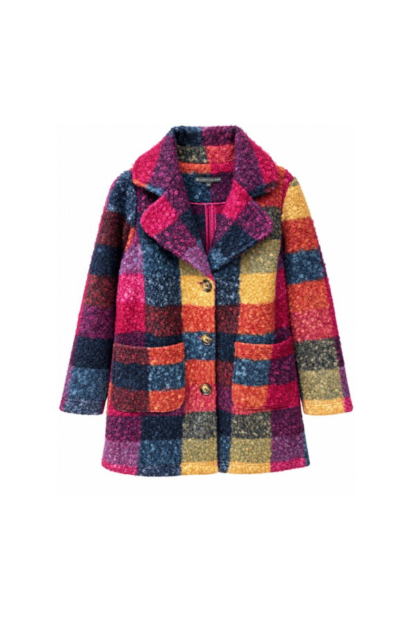 ELLIOTT LAUREN Color Block Coat - Multi