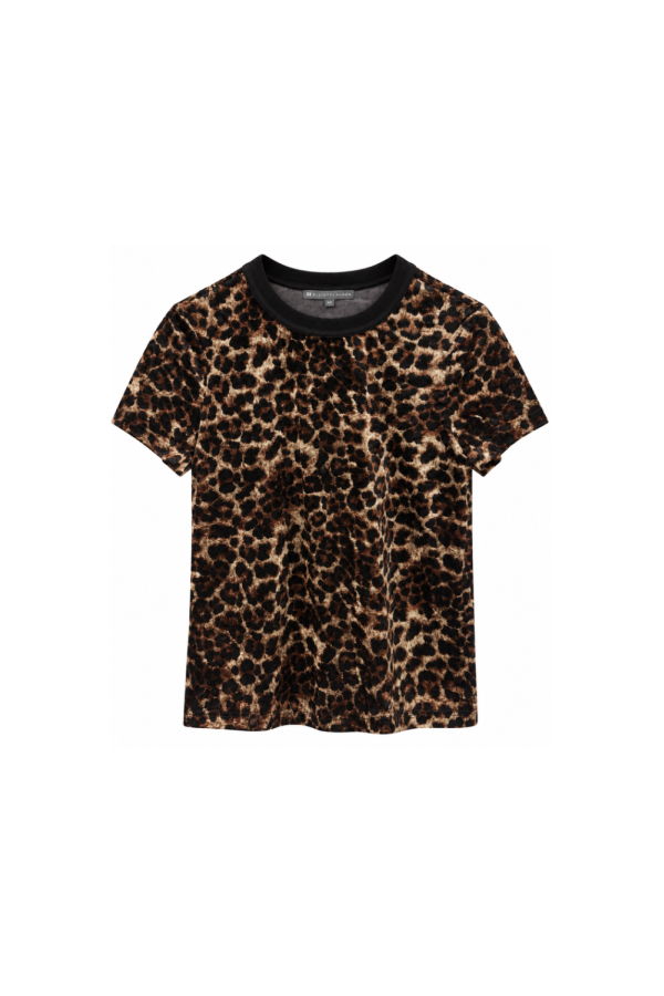 ELLIOTT LAUREN Velvet Skin Tee - Cheetah
