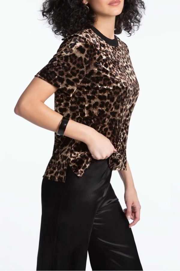 ELLIOTT LAUREN Velvet Skin Tee - Cheetah