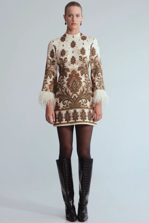 Cara Cara Vida Dress - Castle Paisley Ivory