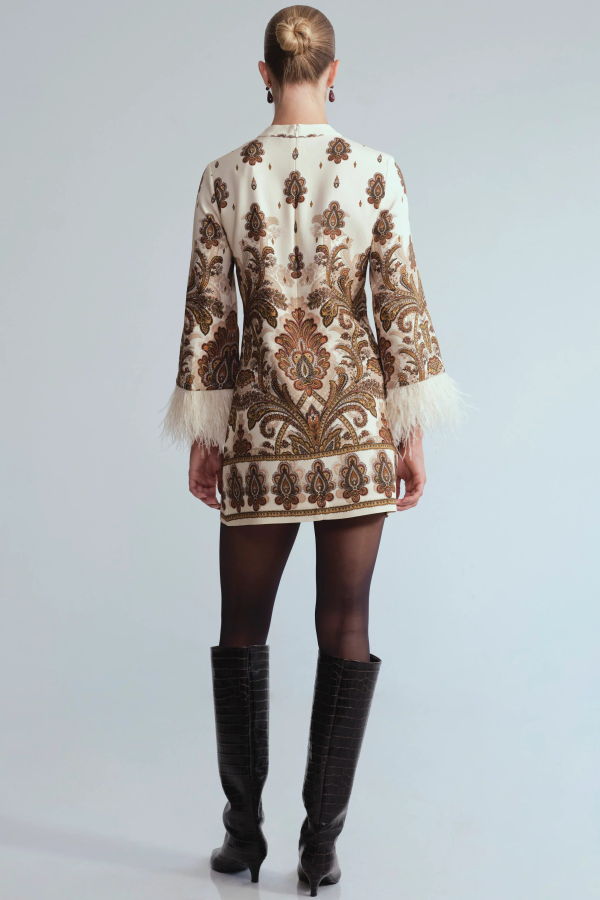 Cara Cara Vida Dress - Castle Paisley Ivory
