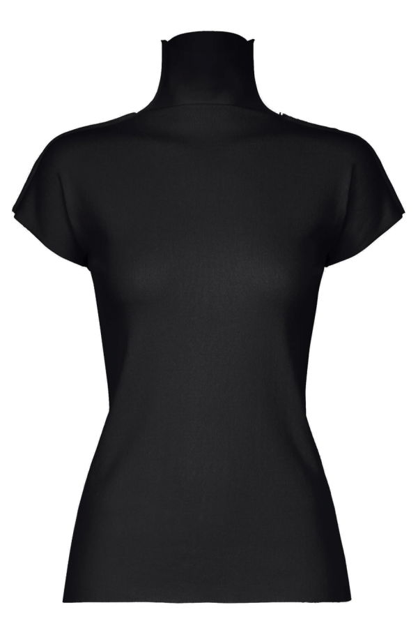 Issey Miyake Cotton Baguette BK-68 Short Sleeve Top