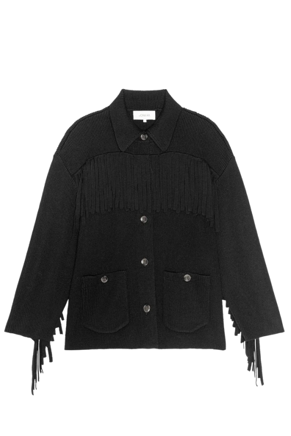 The Great. Western Fringe Sweater Jacket