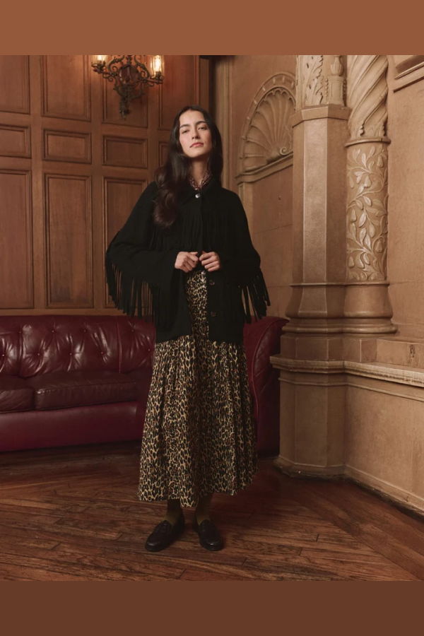 The Great. Western Fringe Sweater Jacket