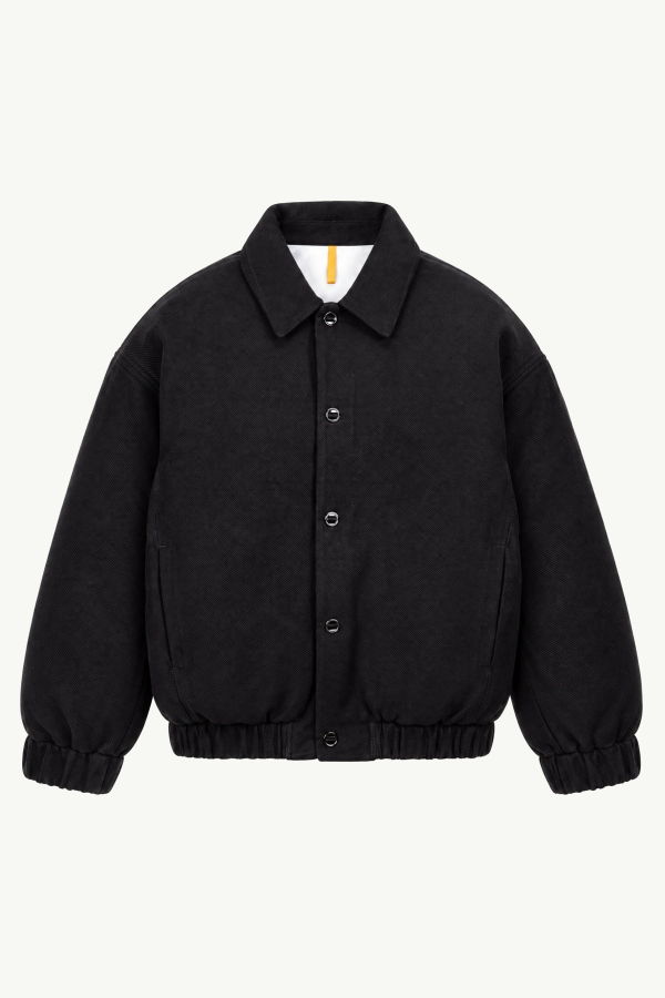MAN-TLE Fluid Back-Satin Down Blouson
