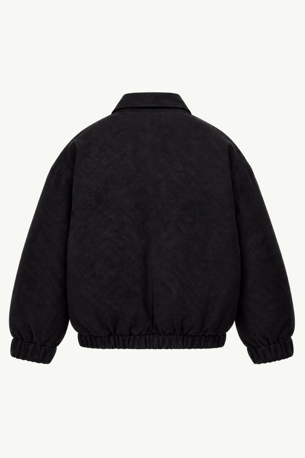 MAN-TLE Fluid Back-Satin Down Blouson