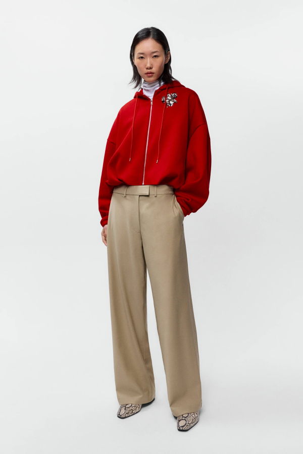 Cordera Low Rise Virgin Wool Pants