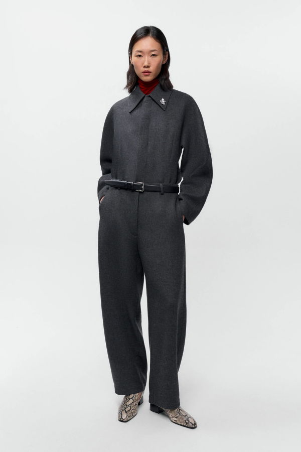 Cordera Wool Curved Pants