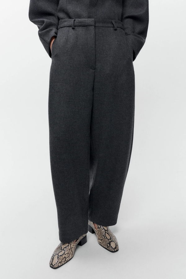 Cordera Wool Curved Pants