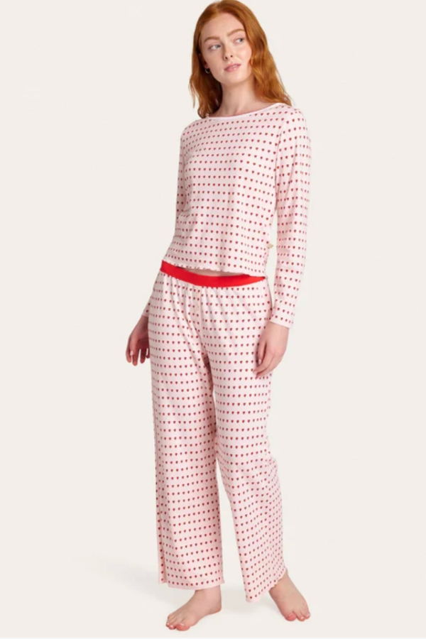 Cozyland Ellie PJ Set - Floating Hearts