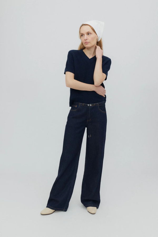 Still Here Cool Low-Rise Jean - Indigo Indigo