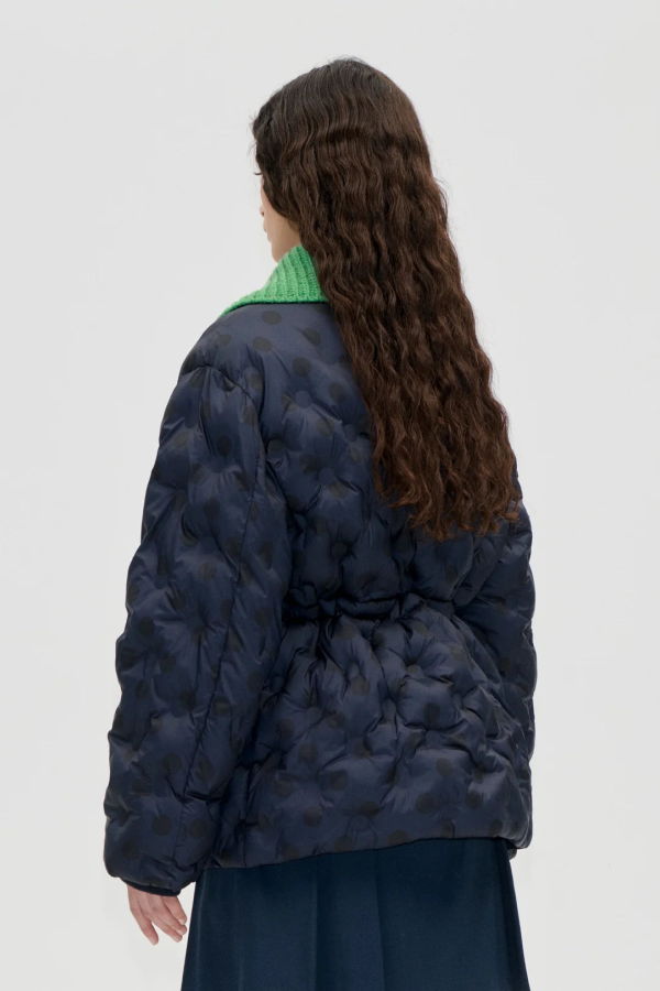 Stine Goya Heat Quilt Padded Jacket - Navy