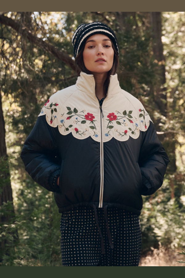 The Great. The Wildflower Puffer Jacket
