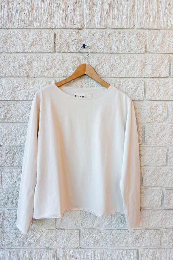 Frank & Eileen Ella Long-Sleeved Boatneck Tee - Vintage White