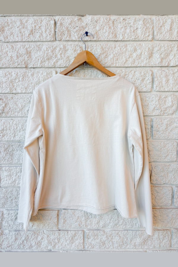 Frank & Eileen Ella Long-Sleeved Boatneck Tee - Vintage White