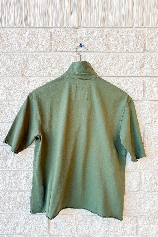 Frank & Eileen Patty Short Sleeve Popover Henley - Nori