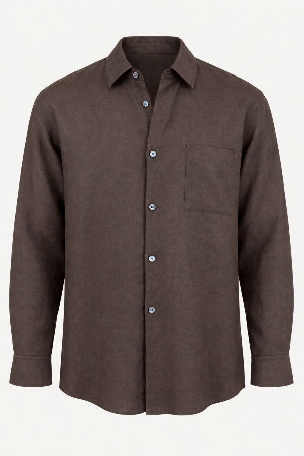 ssstein Light Linen Oversized Long Sleeve Shirt