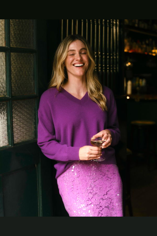 Cartolina HO26 Caden Cashmere V-Neck Sweater