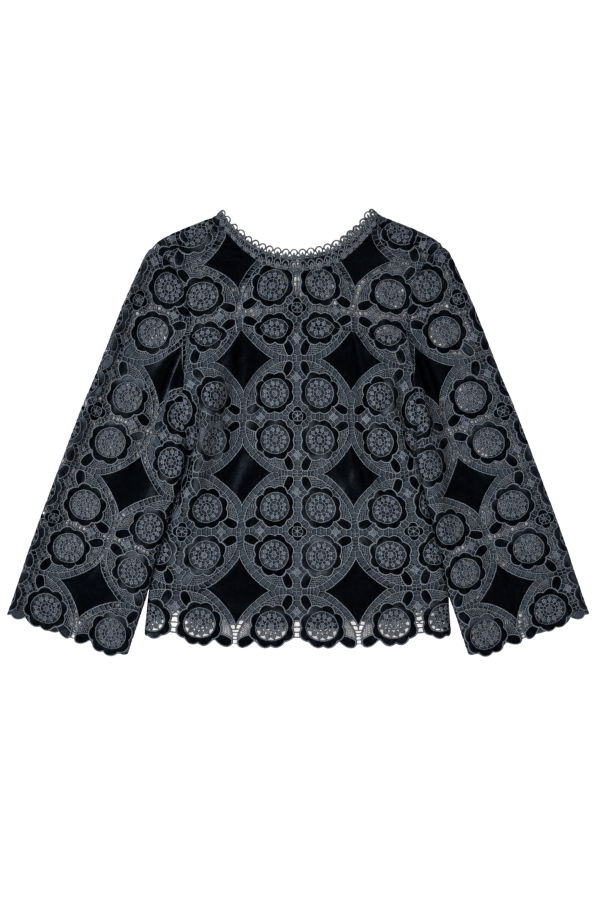 Cartolina HO26 Ellis Velour Top - Midnight Grey