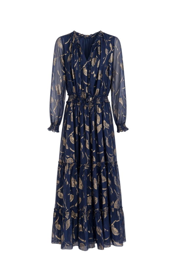 Cartolina Radcliff Foil Detail Maxi Dress