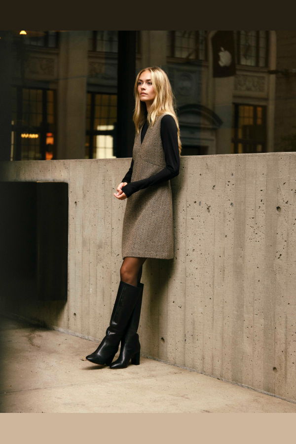 Cartolina Tate Tweed Mini Dress