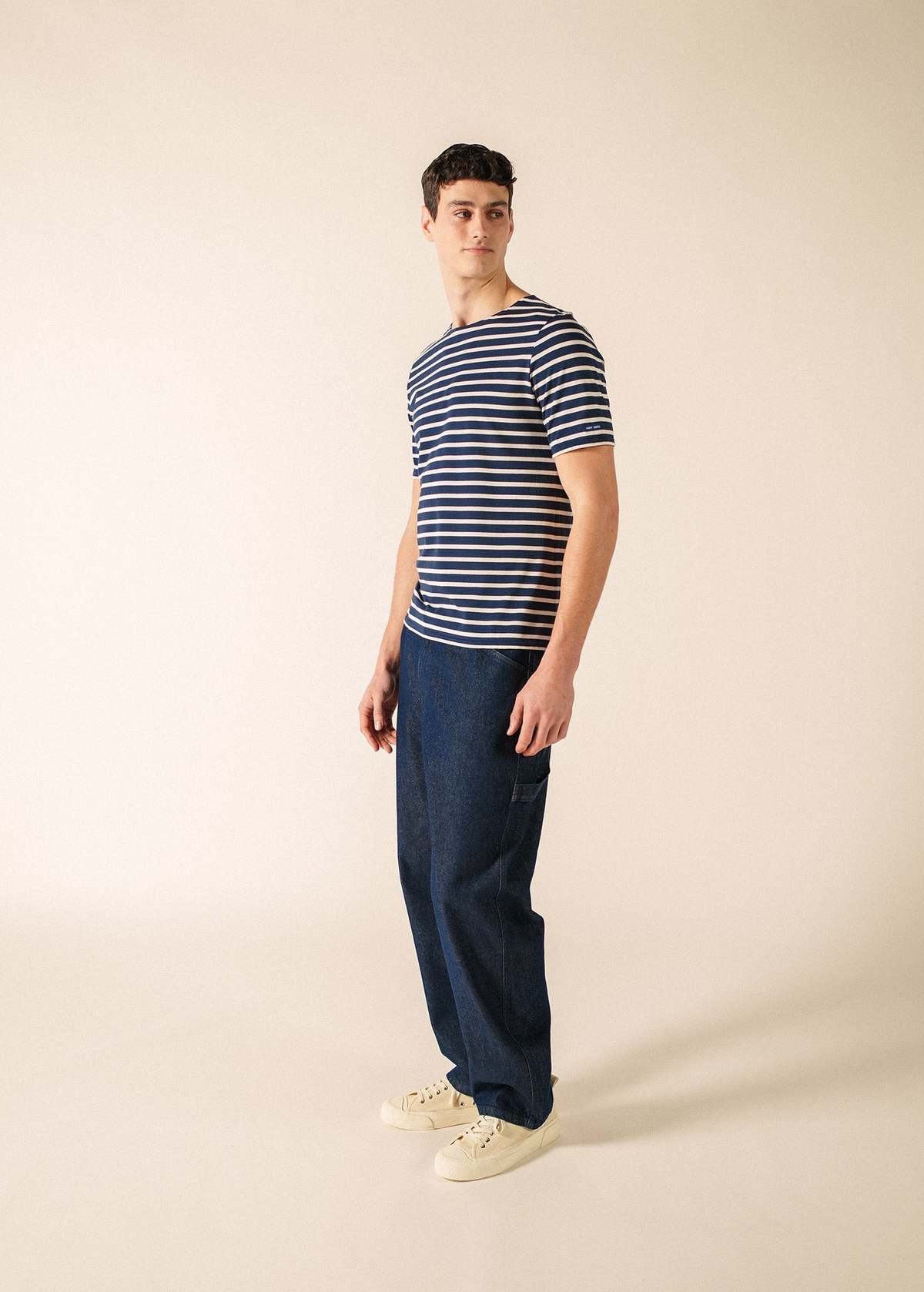 Saint James Levant Modern Breton Shirt - Navy/Ecru - Image 1 of 8