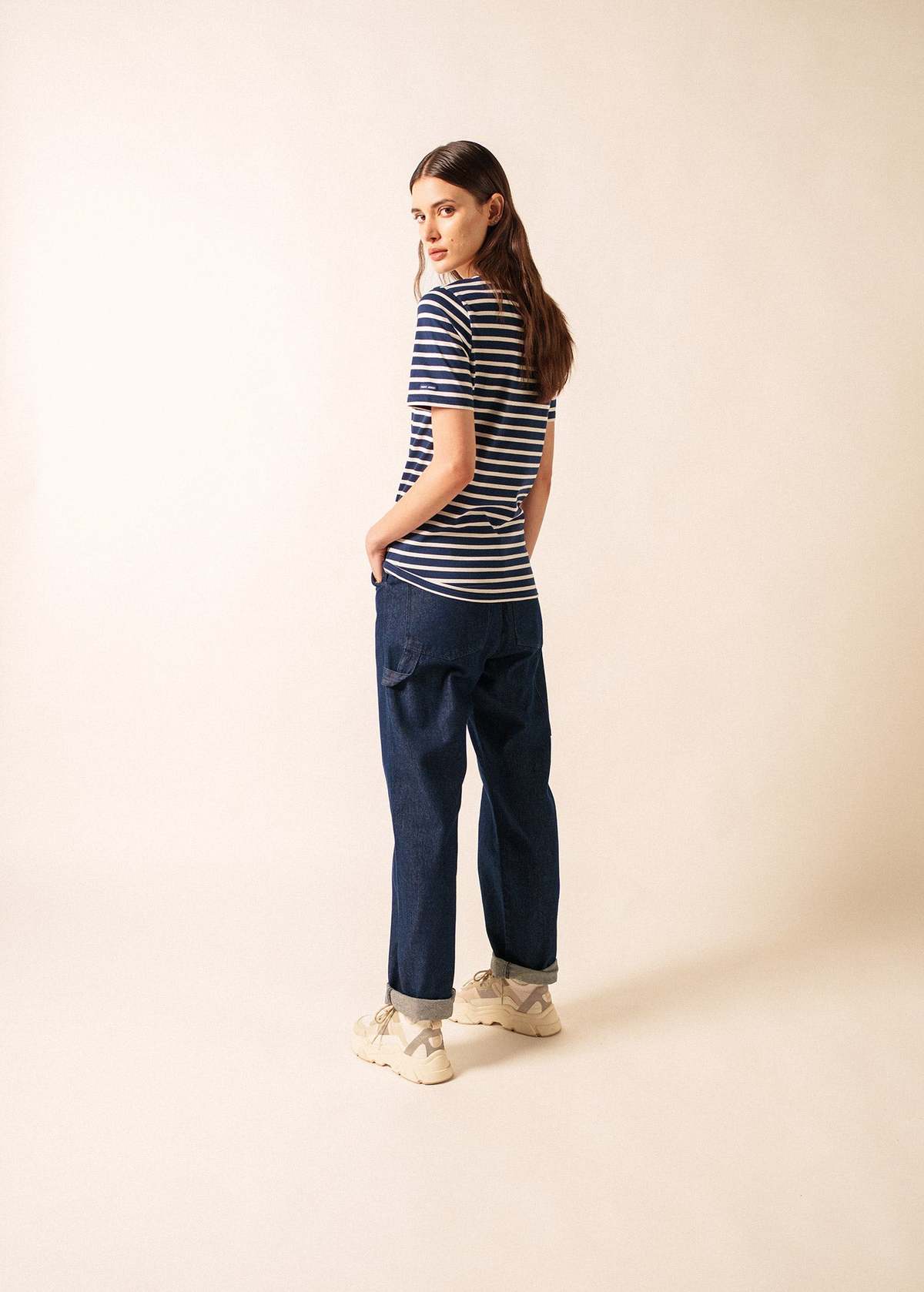 Saint James Levant Modern Breton Shirt - Navy/Ecru - Image 4 of 8