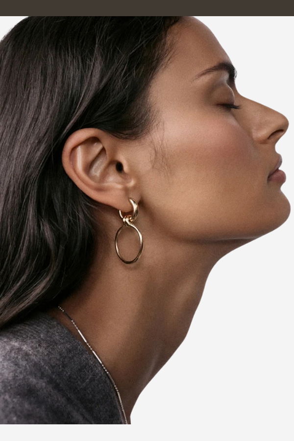 Otiumberg Twist Hoops - Gold