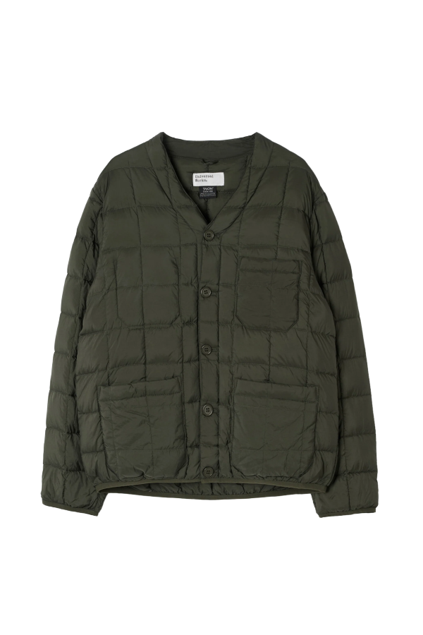 Universal Works Down Cardigan - Olive