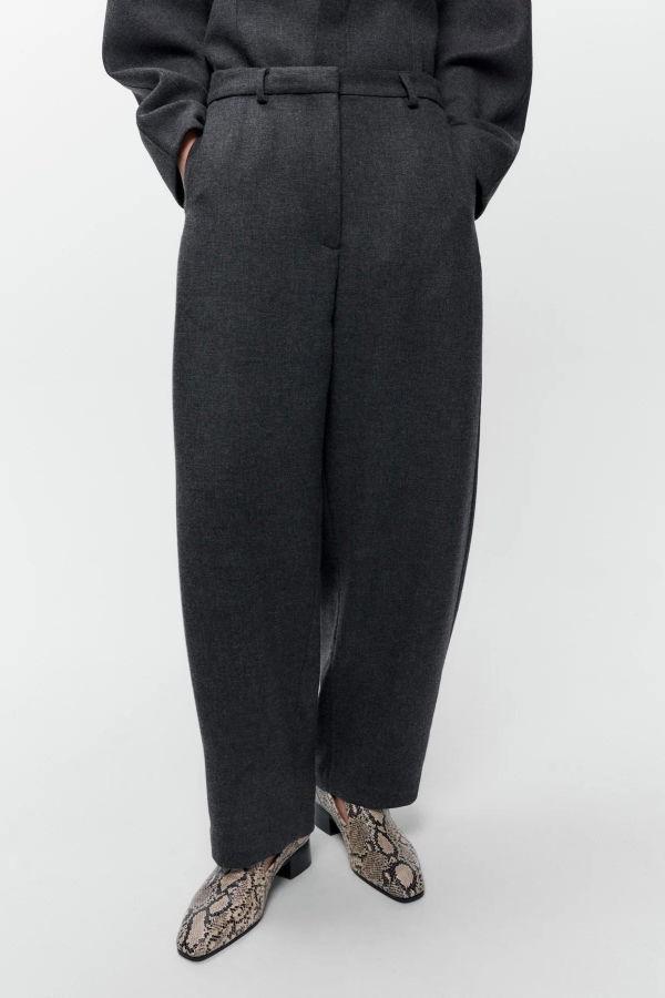 Cordera Wool Curved Pants
