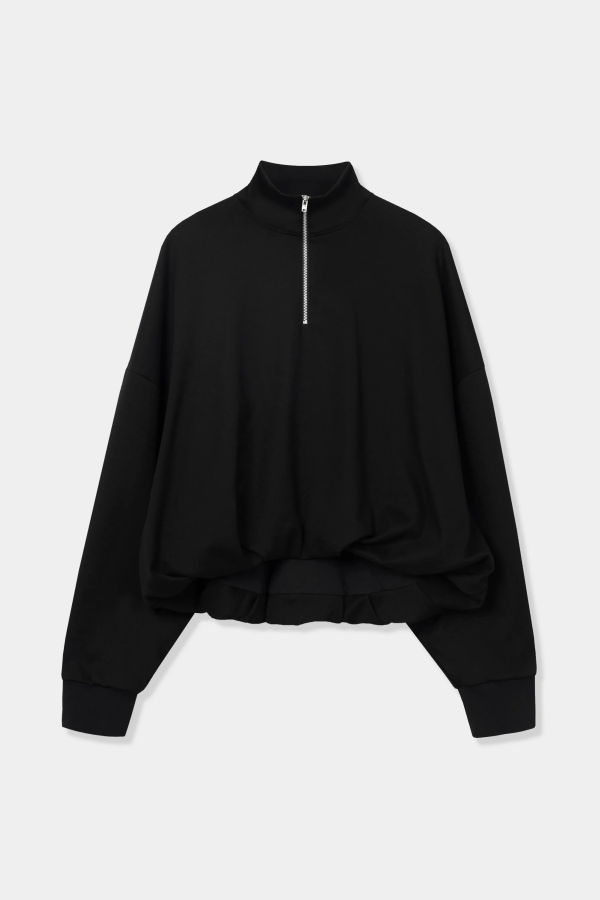 Cordera Balloon Quarter-Zip Sweater