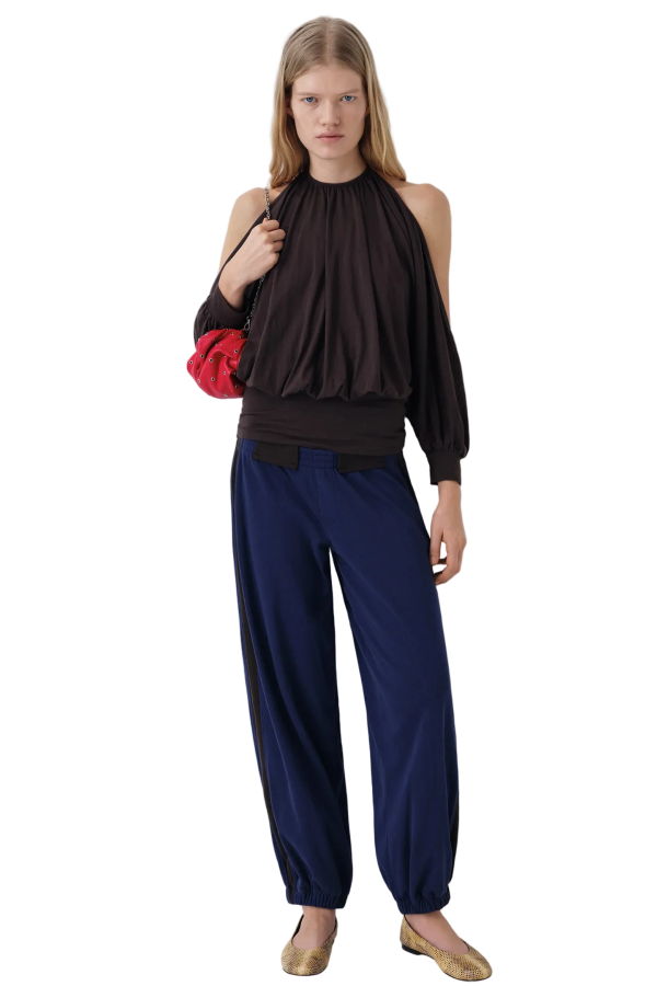 Gimaguas Emmanuelle Trousers - Navy/Brown