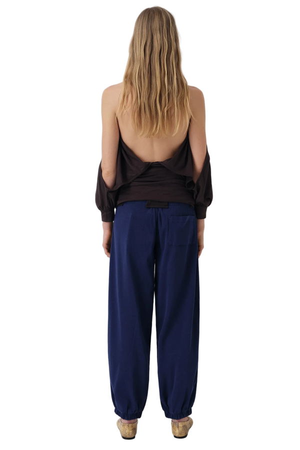 Gimaguas Emmanuelle Trousers - Navy/Brown